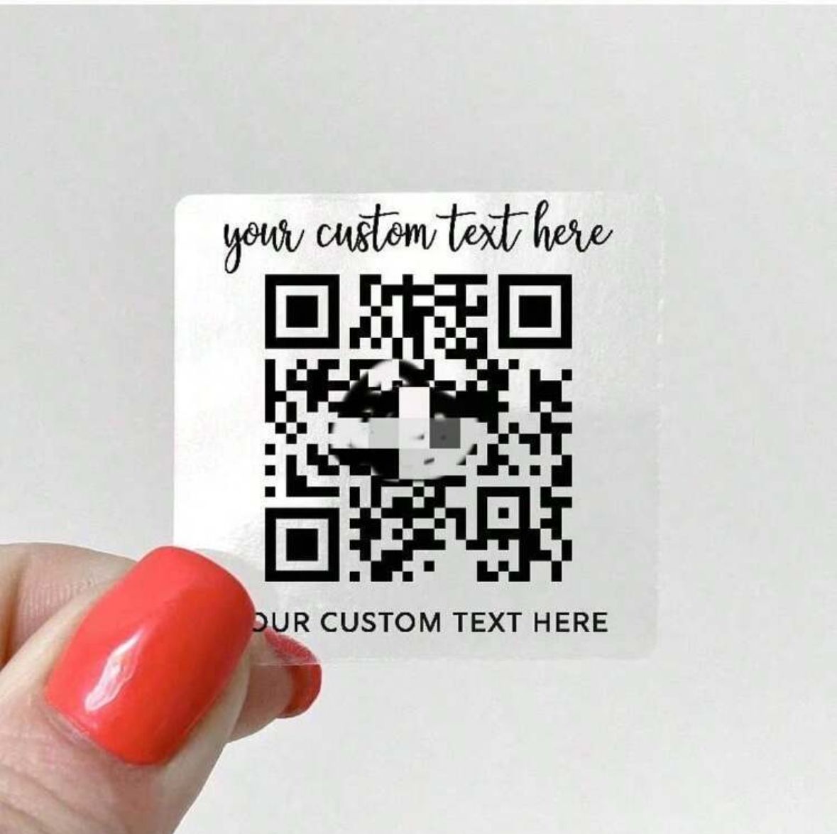 Sticker personalizado con Codigo QR por CELUXESTUDIO