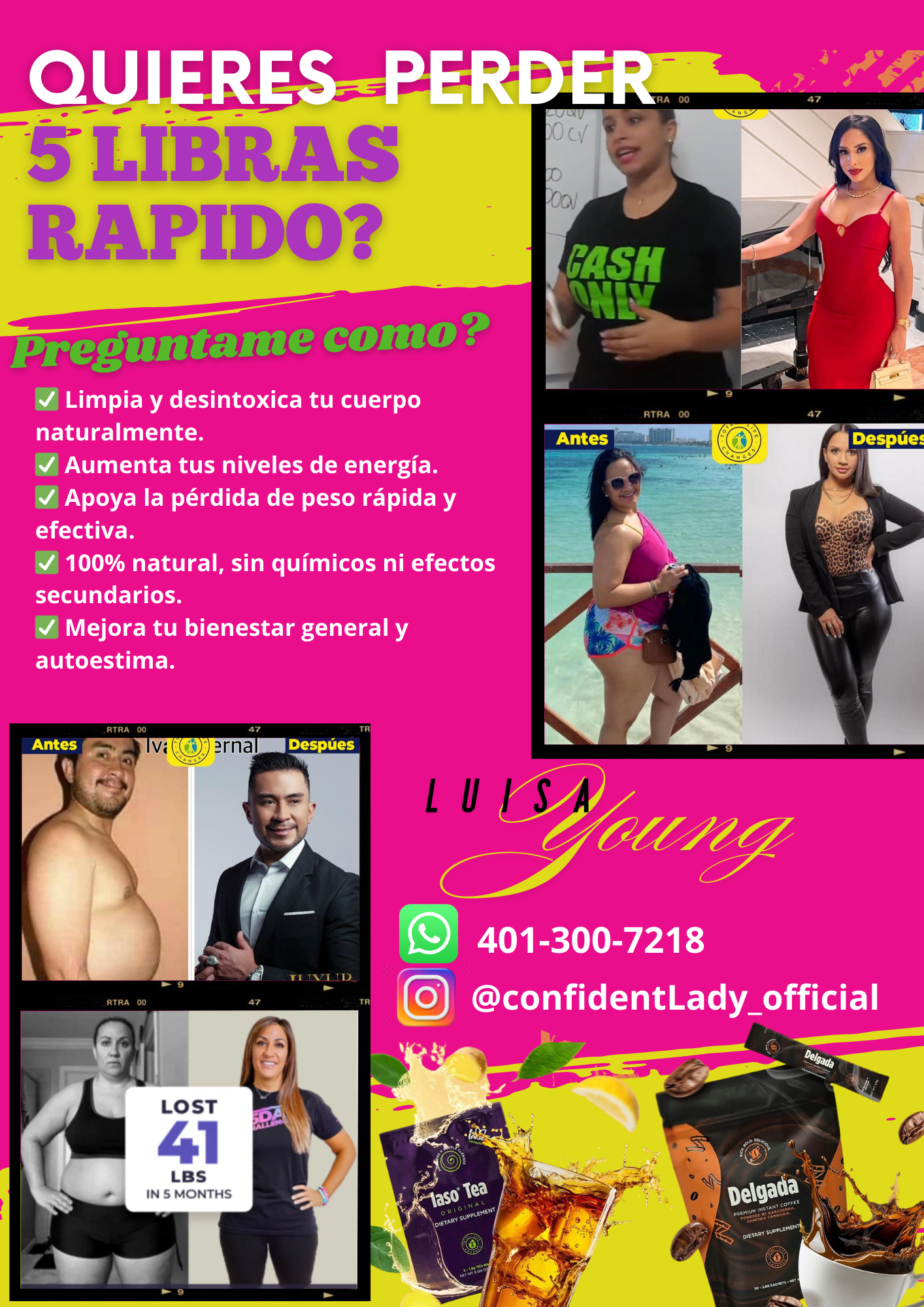 Flyer personalizado de total life Changes TLC para confidentlady hecho por celuxestudio